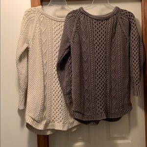 LL Bean fisherman’s sweaters